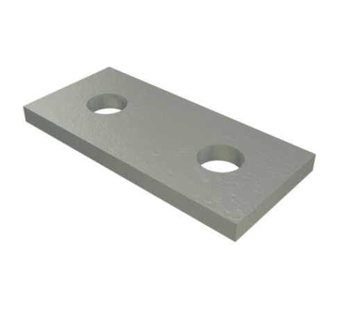 Flat Fitting Plate HDG 90x22mm