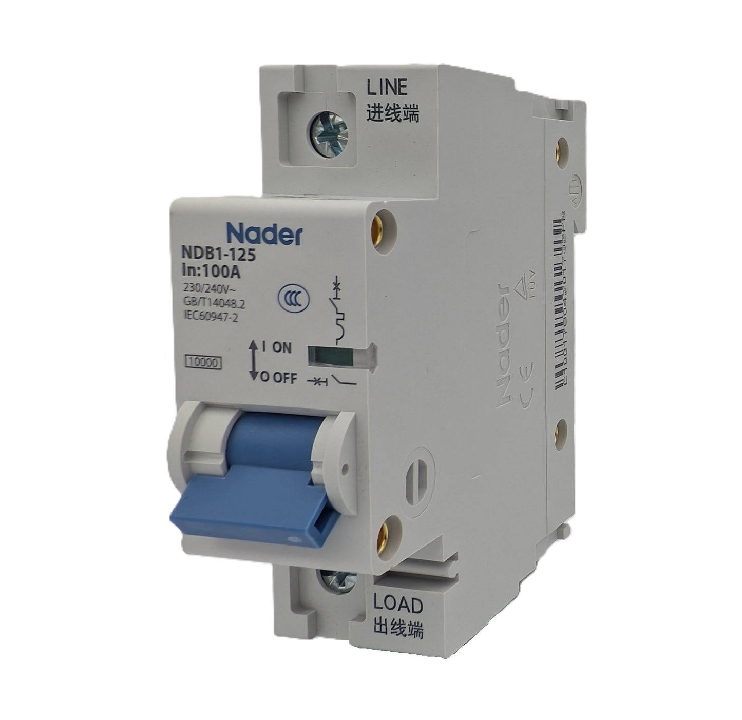 Nader Circuit Breaker NDB1-125 1 Pole 100A