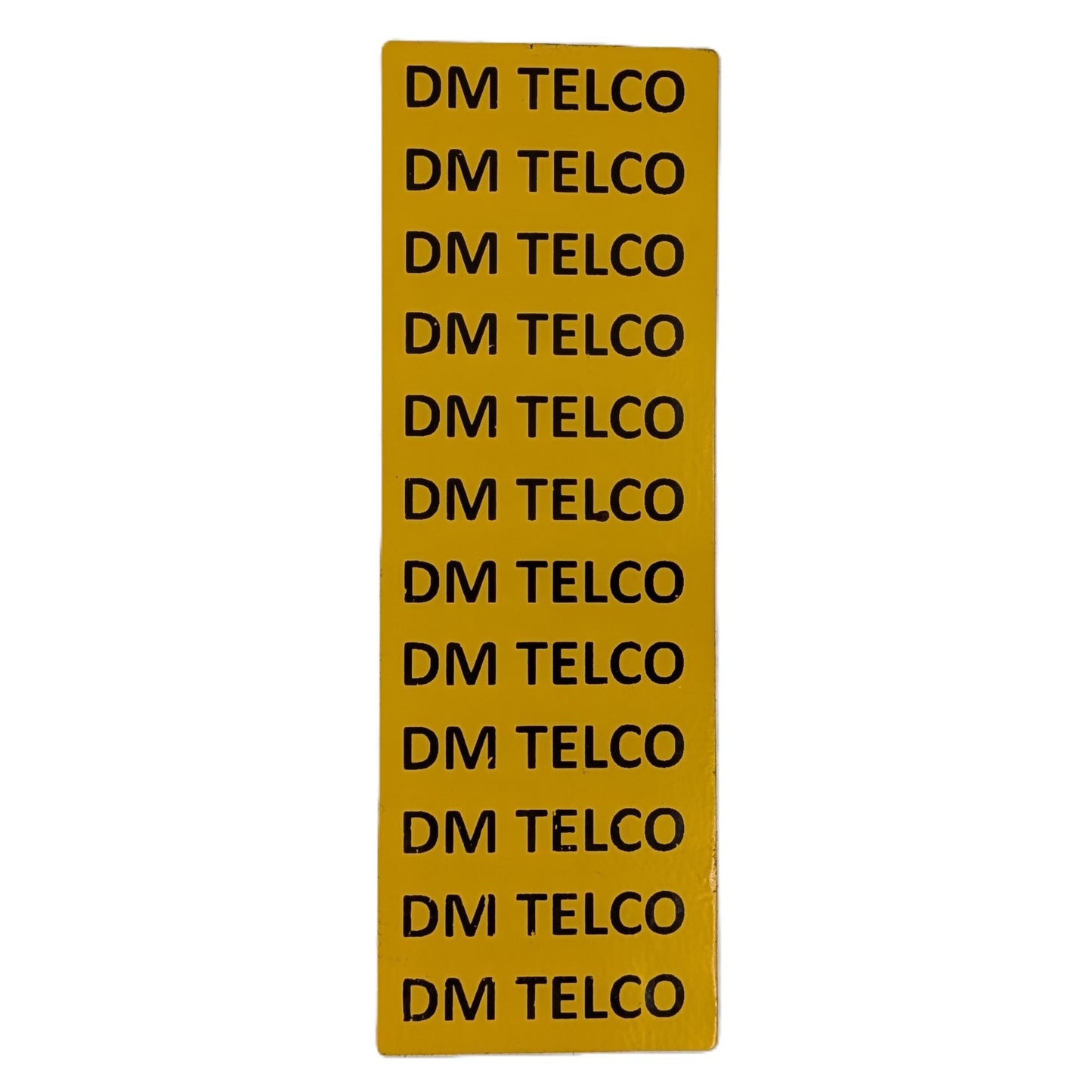 Yellow Feeder Labels 150x50 Printed (Optus Spec)