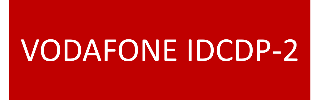 VODAFONE IDCDP-2 75x25 Traffolyte Red
