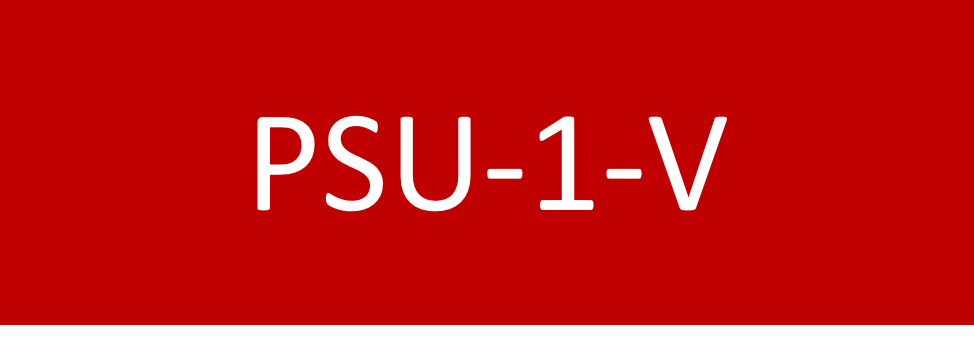 PSU-1-V 75x25 Traffolyte Red