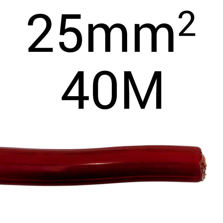 DC Flex 25mm2 Red 40M