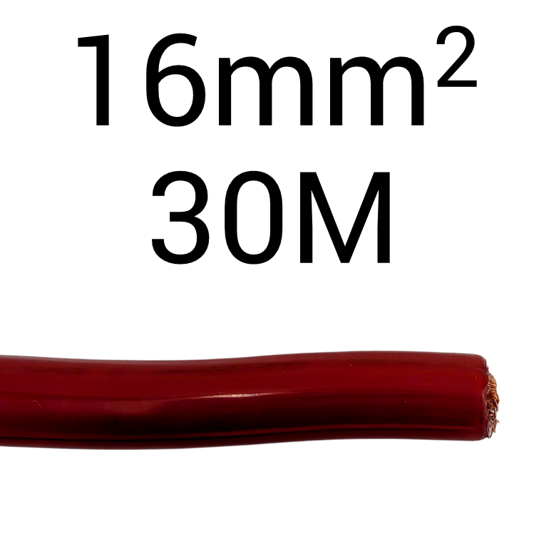 DC Flex 16mm2 Red 30M