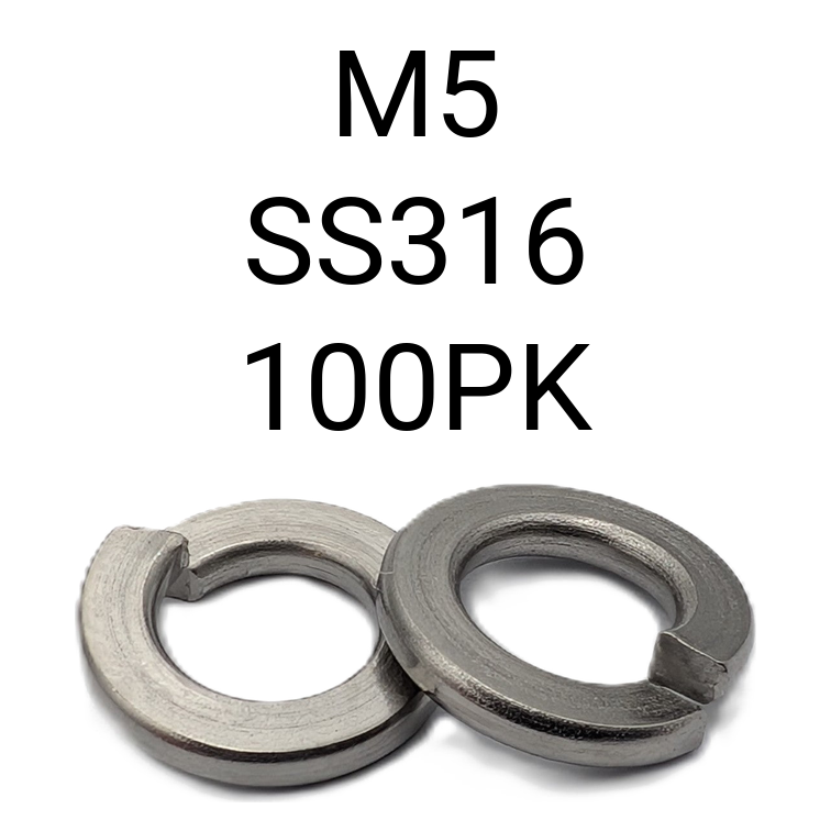 Spring Washer SS316 M5 100PK