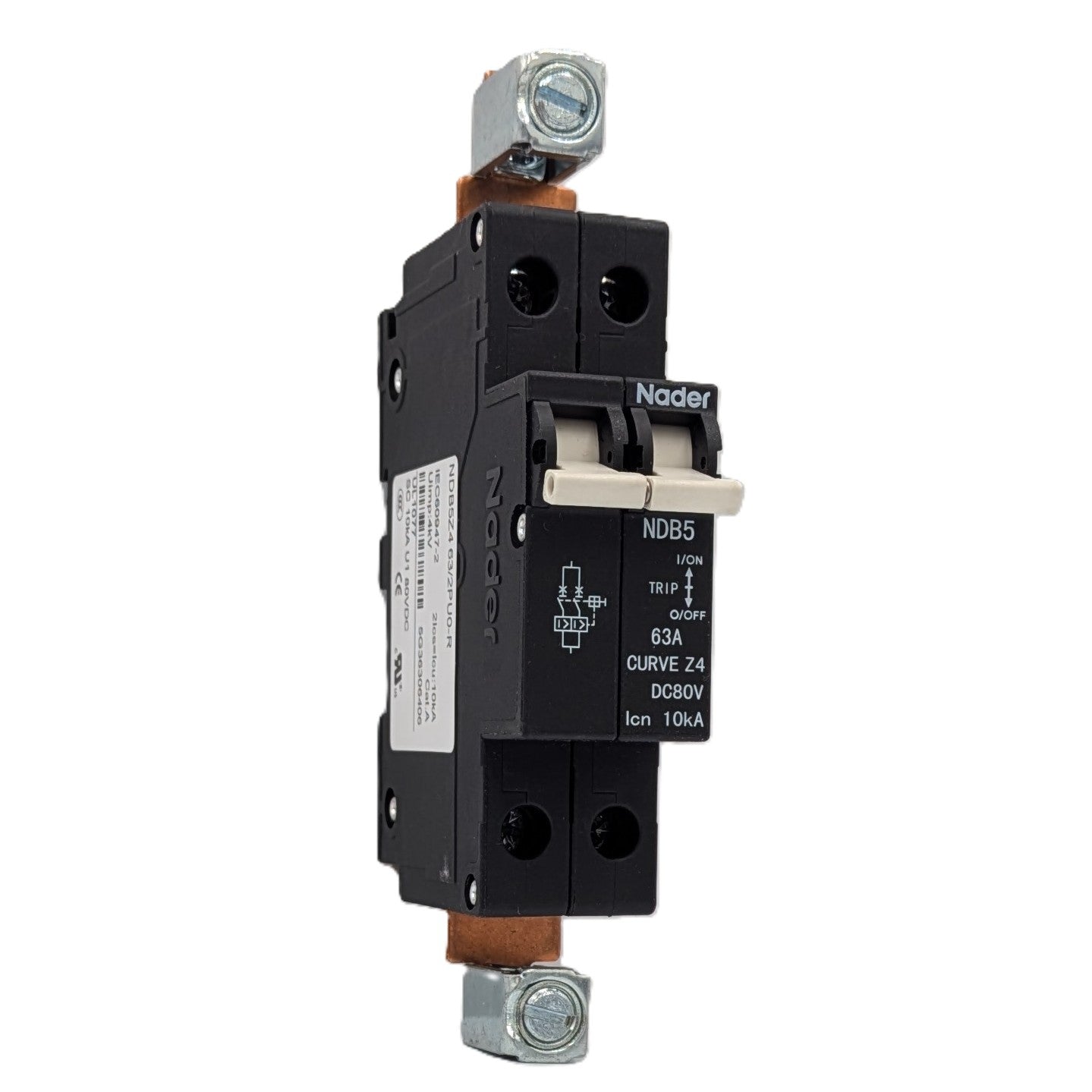 Nader Circuit Breaker NDB5-Z4 2 Pole Parallel 63A