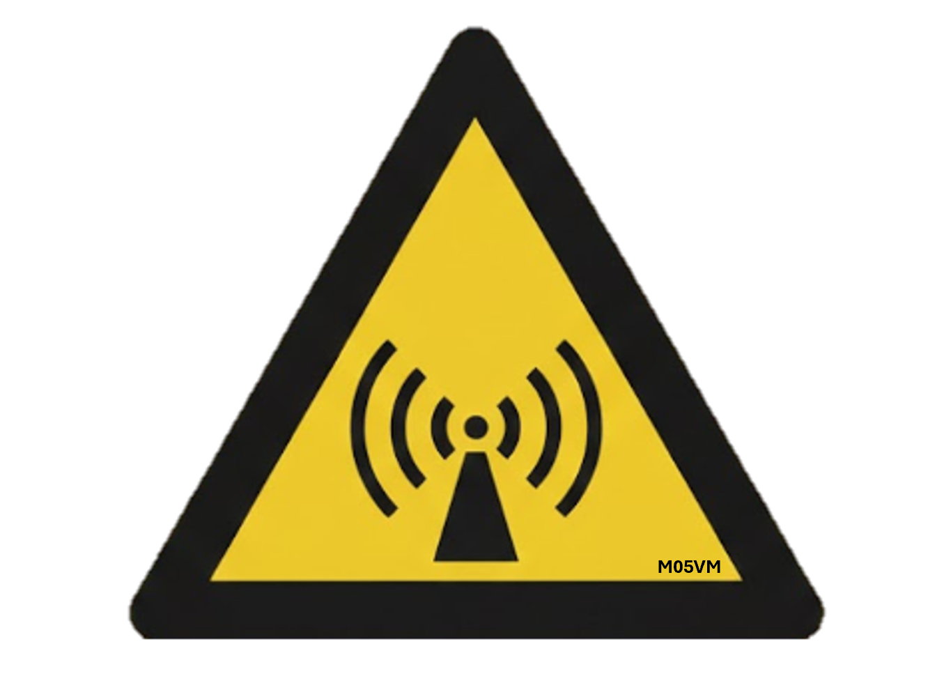 MERCS 5 RF Radiation Symbol 75x75 Label