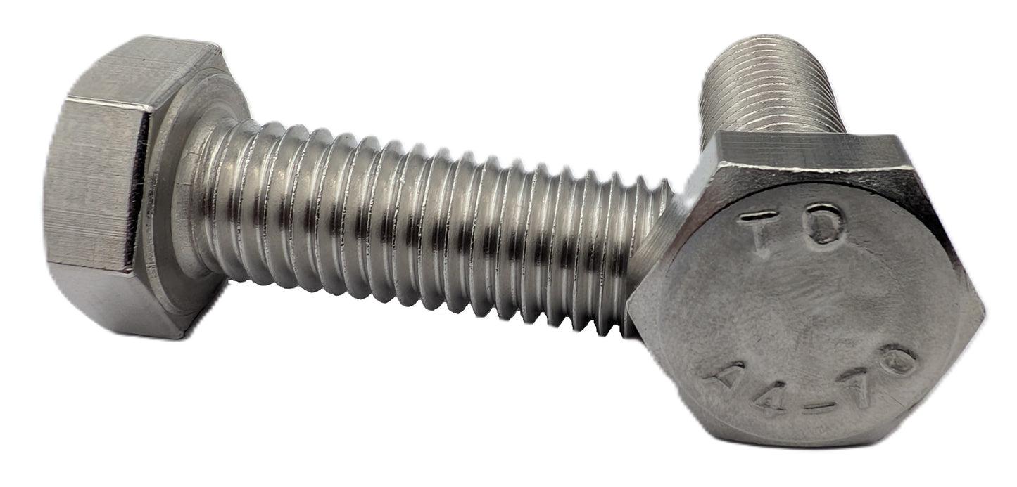 Hex Set Screw SS316 M12 35mm 10PK
