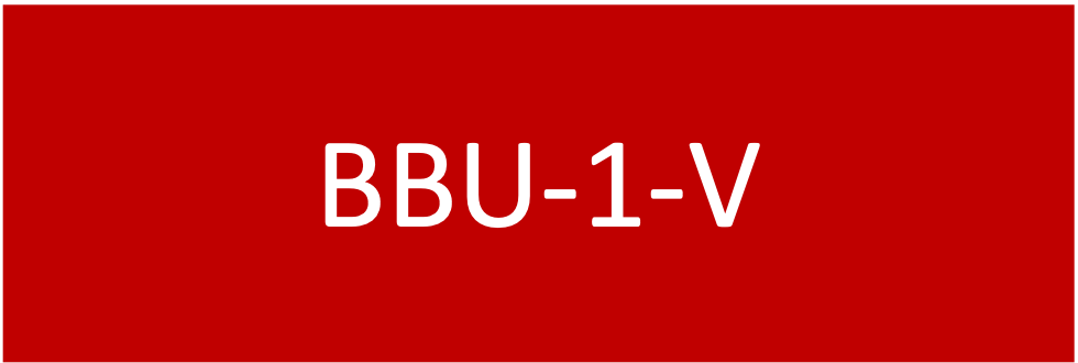 BBU-1-V 75x25 Traffolyte Red