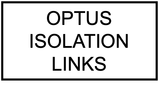 Optus Isolation Switch 40x20 White Traffolyte