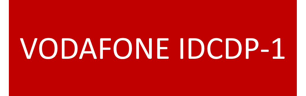 VODAFONE IDCDP-1 75x25 Traffolyte Red