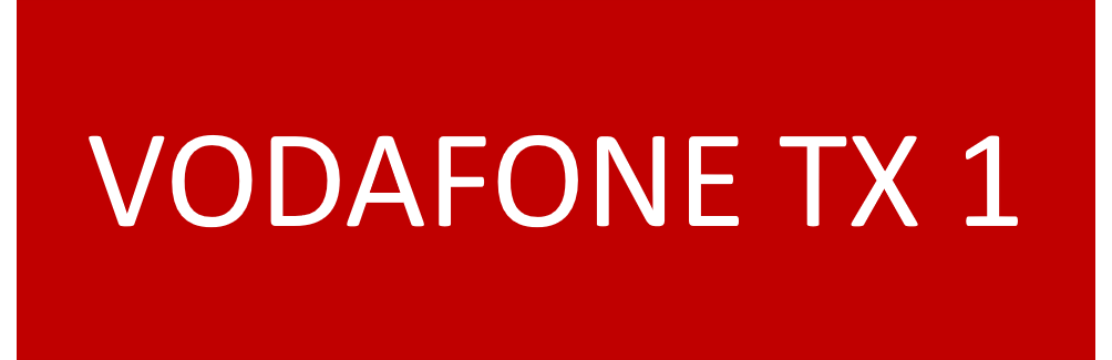 VODAFONE TX 1 75x25 Traffolyte Red