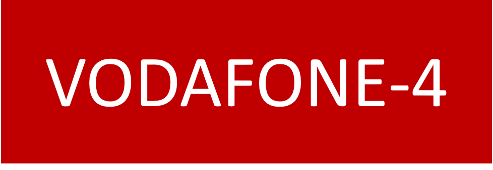VODAFONE-4 75x25 Traffolyte Red