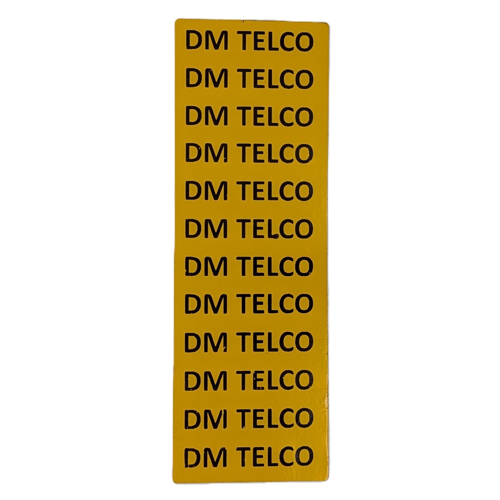 Yellow Feeder Labels 150x50 Printed (Optus Spec)