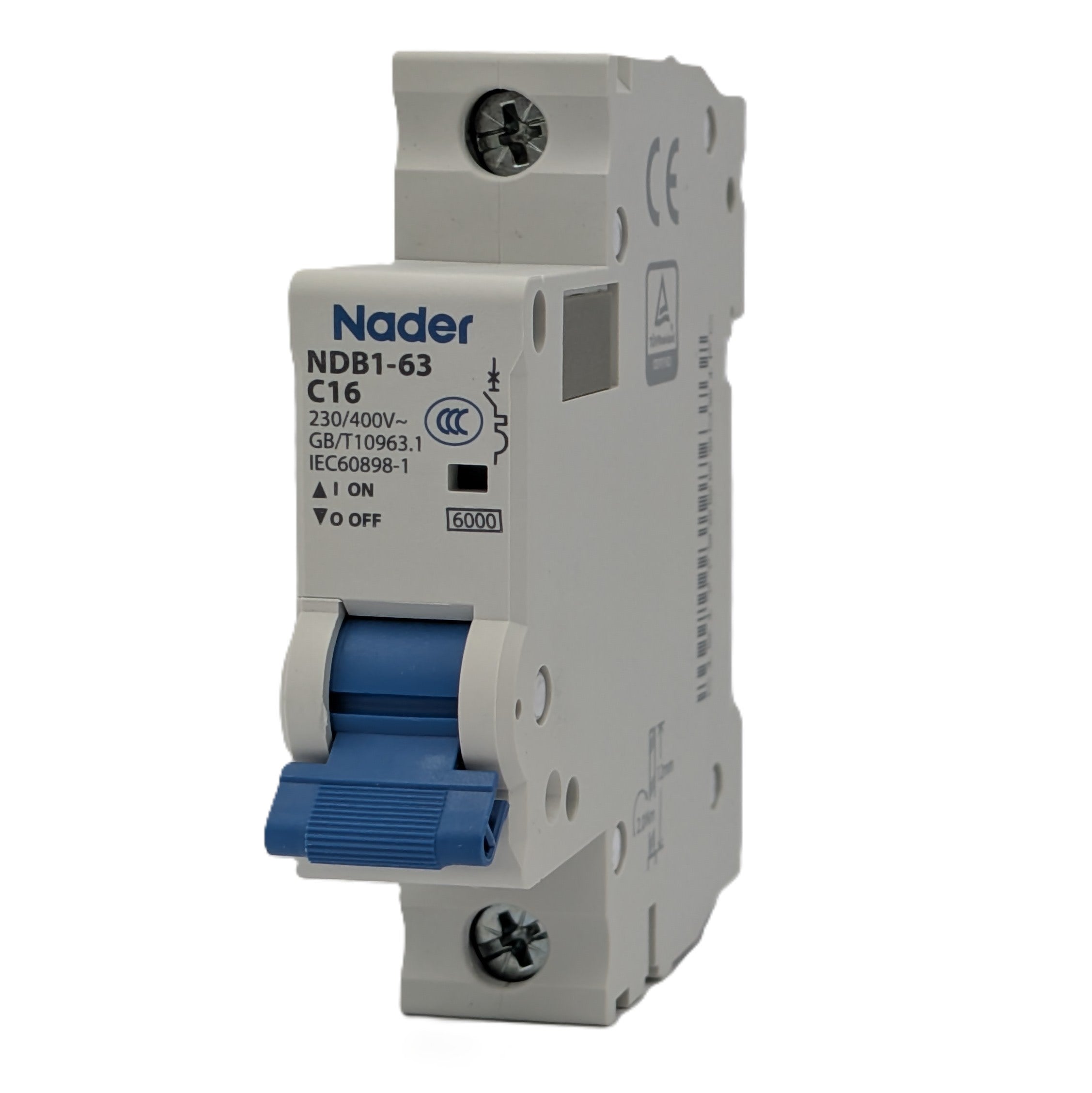 Nader Circuit Breaker NDB1-63 1 Pole 16A