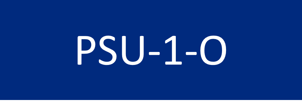 PSU-1-O 75x25 Traffolyte Blue