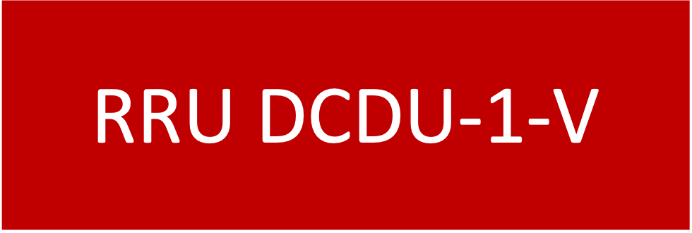 RRU DCDU-1-V 75x25 Traffolyte Red