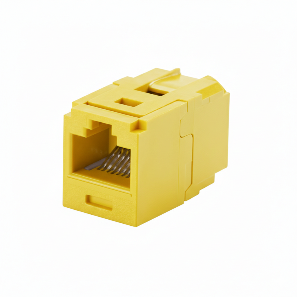 Panduit RJ45 Cat6 Coupler Yellow (Optus/TPG Spec)
