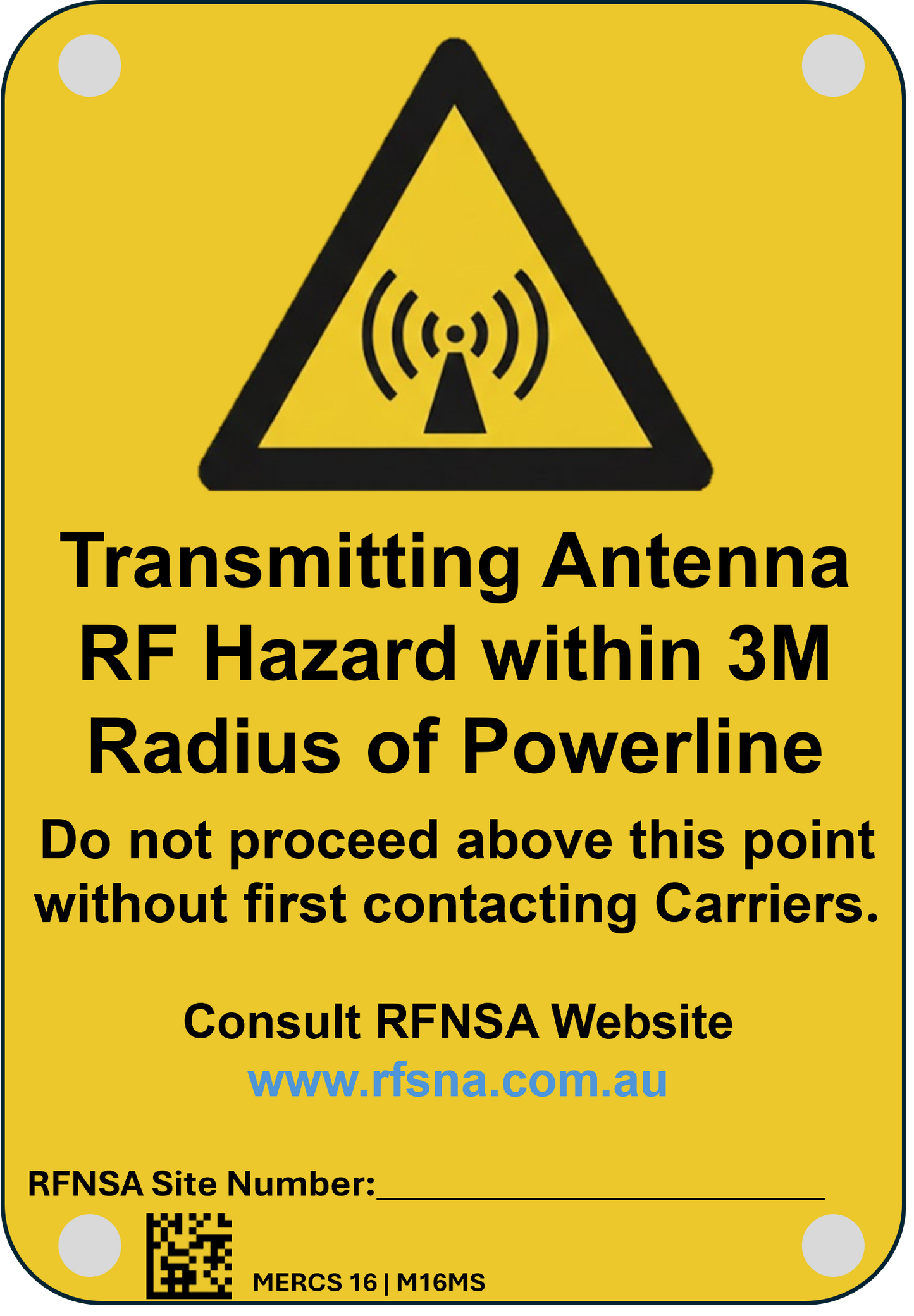 MERCS 16 100x145 RF hazard with 3 meter