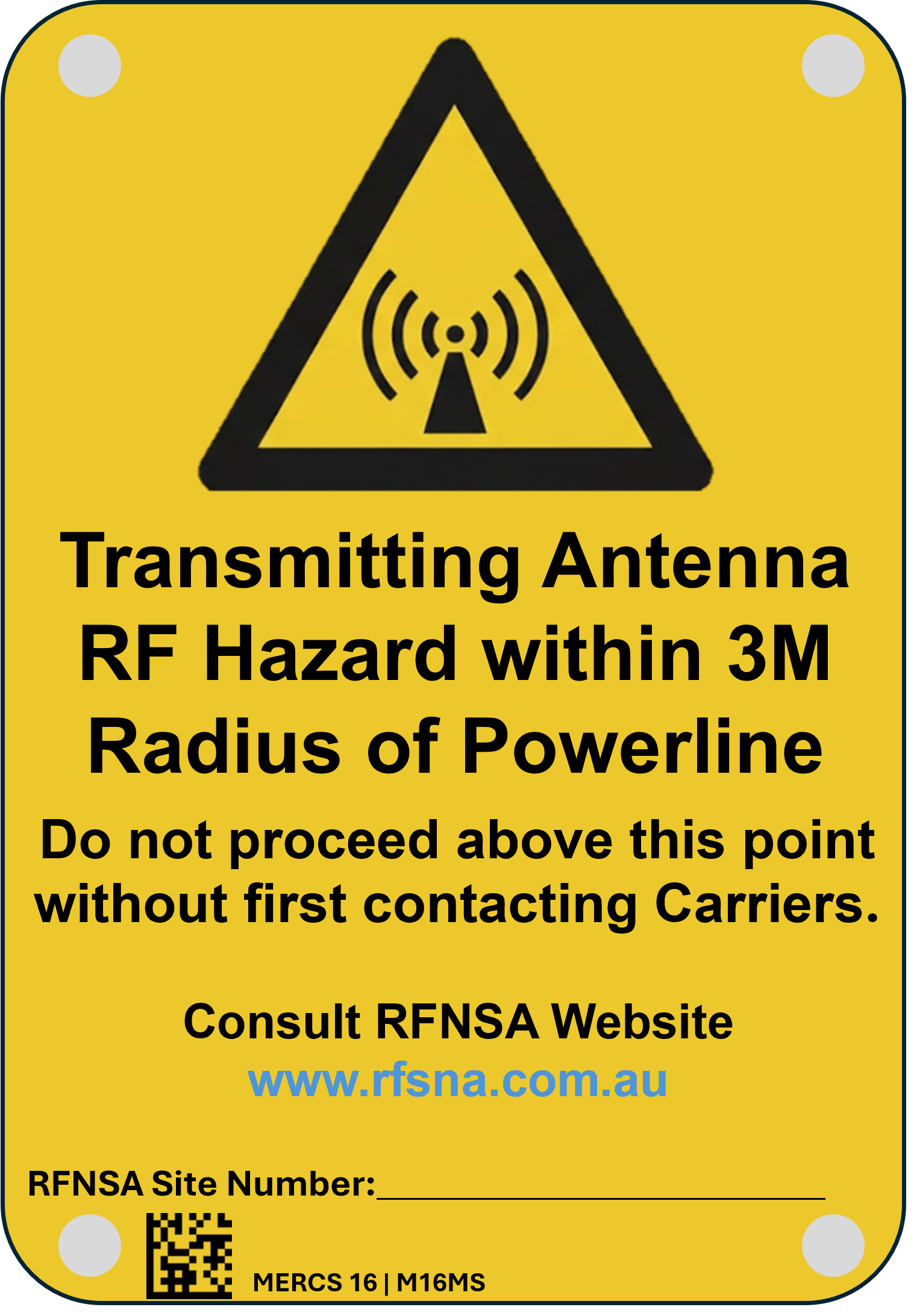 MERCS 16 100x145 RF hazard with 3 meter