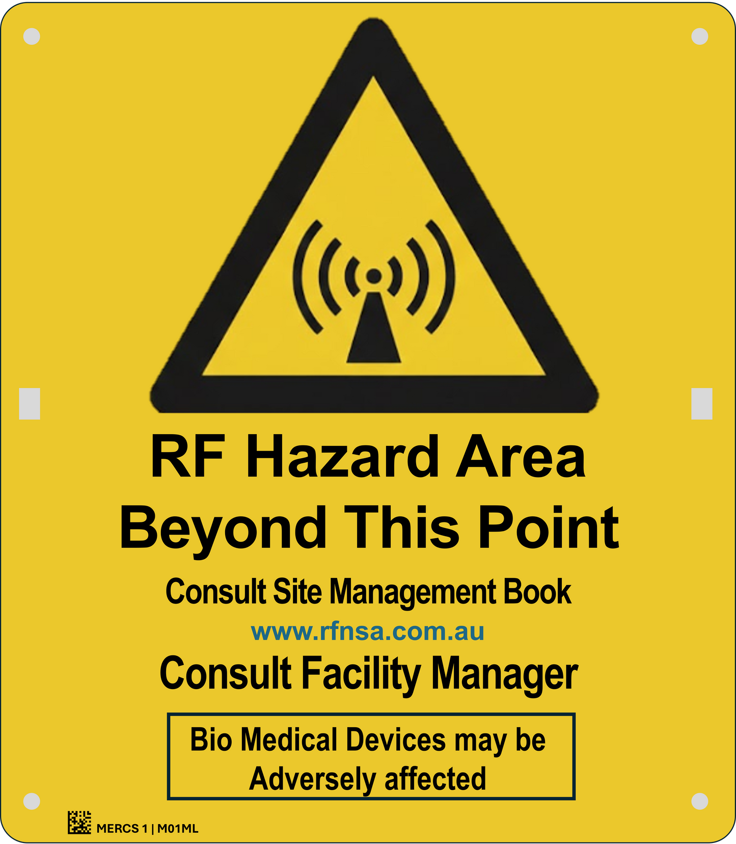 MERCS 1 RF Hazard Area 350x400 Metal