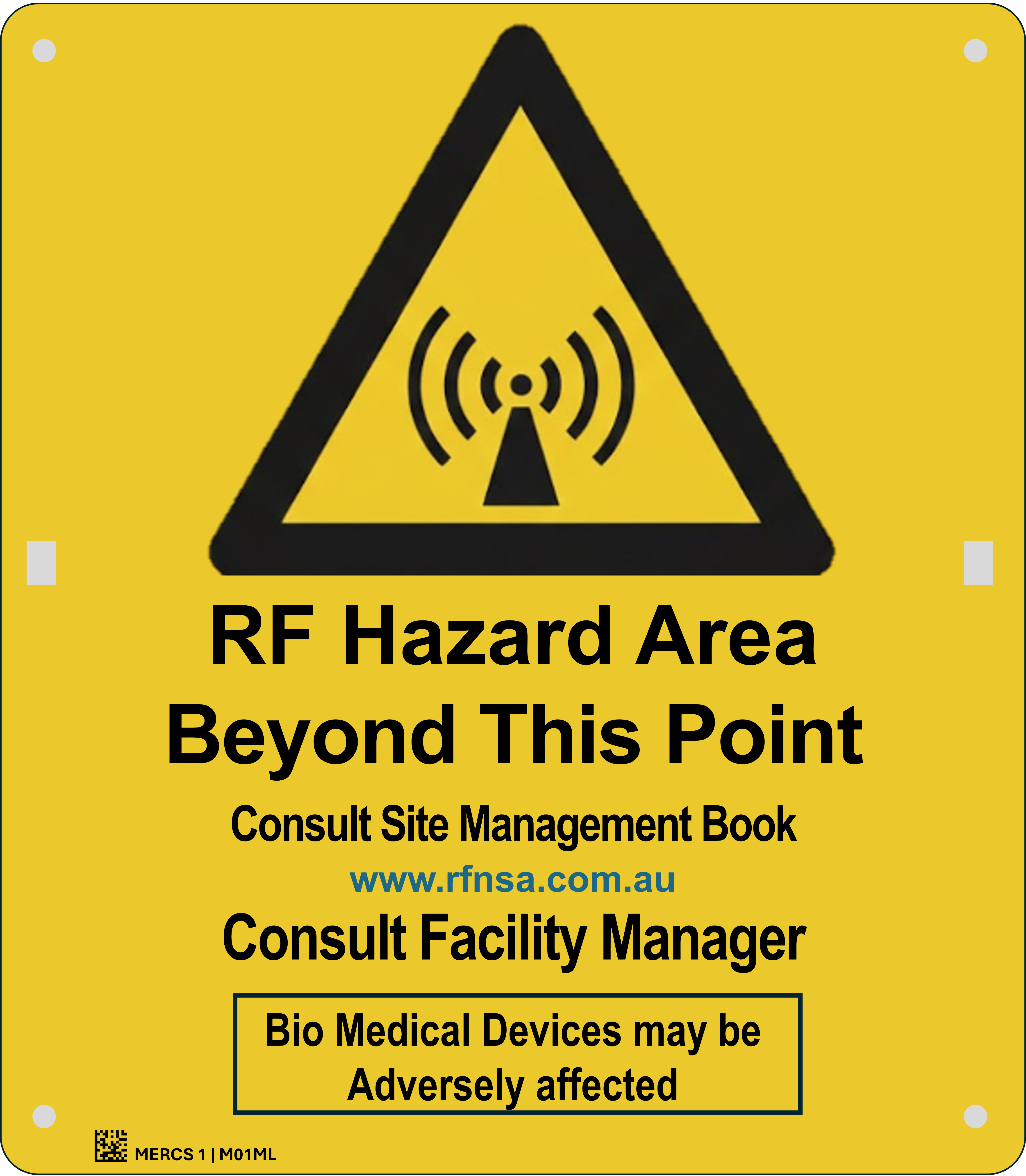 MERCS 1 RF Hazard Area 350x400 Metal