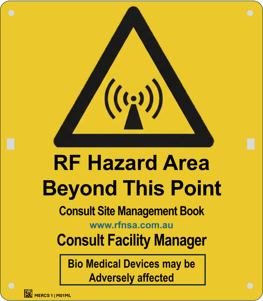 MERCS 1 RF Hazard Area 350x400 Metal