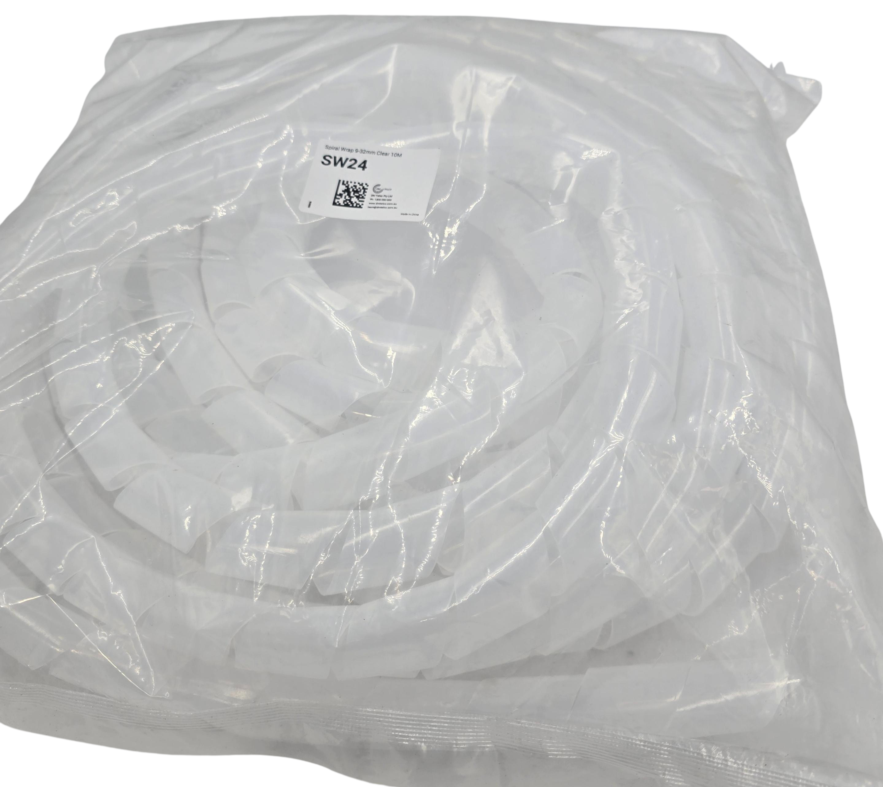Spiral Wrap 9-32mm Clear 10M