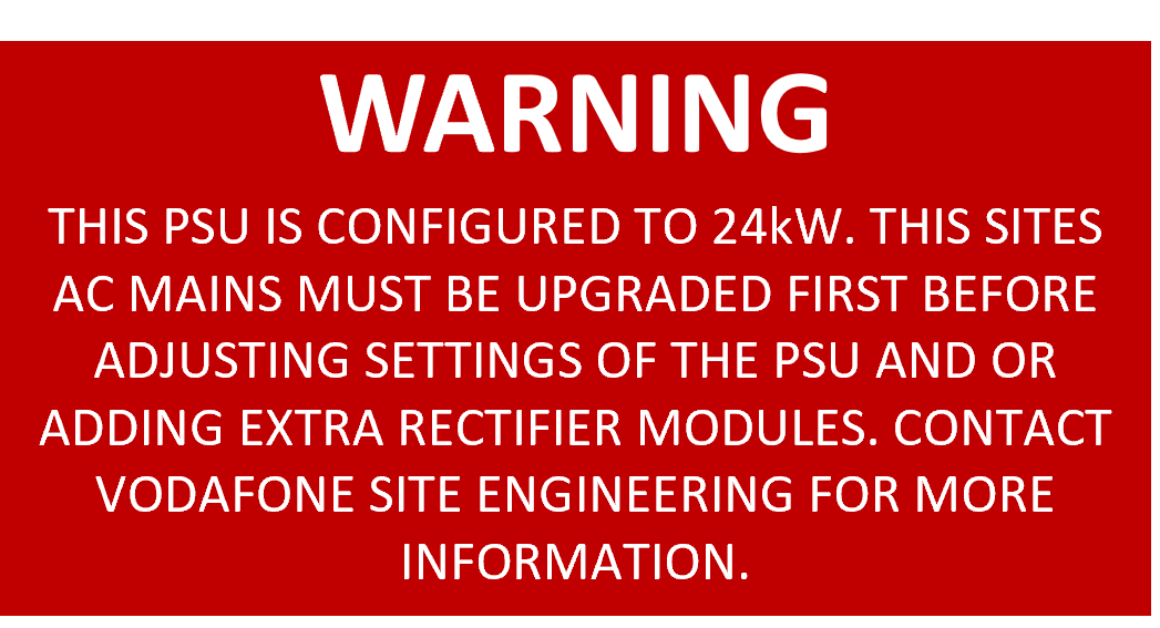 Label Traffolyte PSU conf to 24kw 80x40 Red