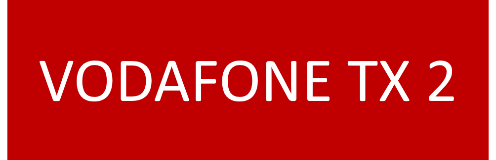 VODAFONE TX 2 75x25 Traffolyte Red