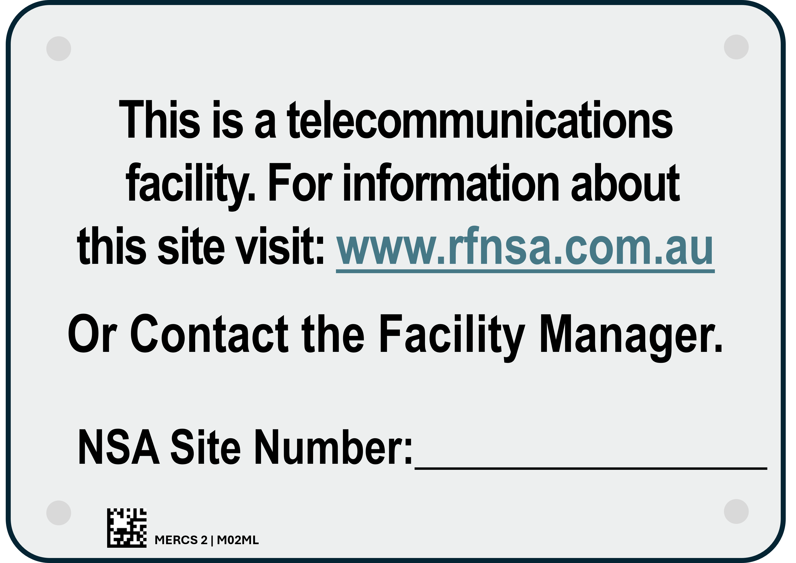 MERCS 2 Telecommunication Facility 250X180 Metal