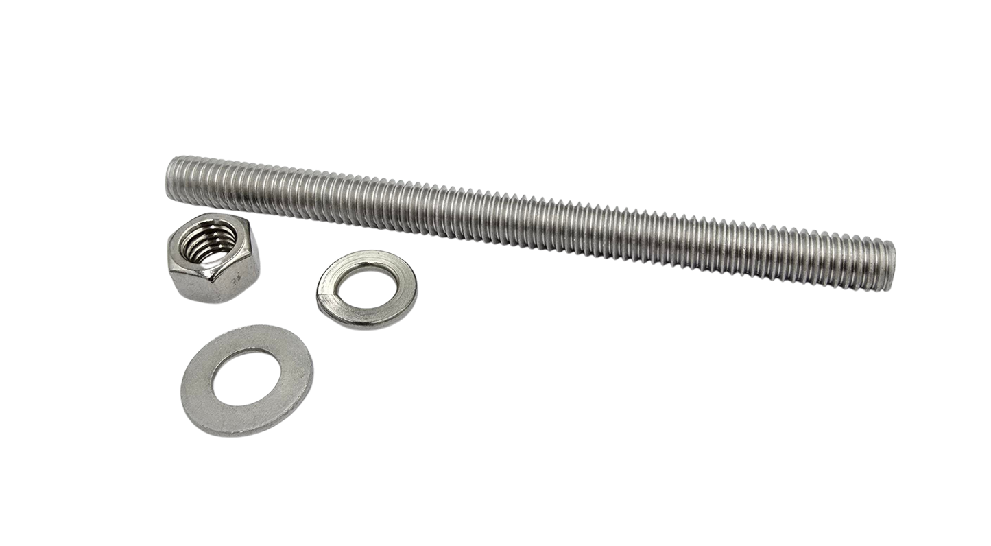 Coax Block Hardware Kit 8" Threaded Bar 10PK