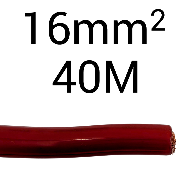 DC Flex 16mm2 Red 40M