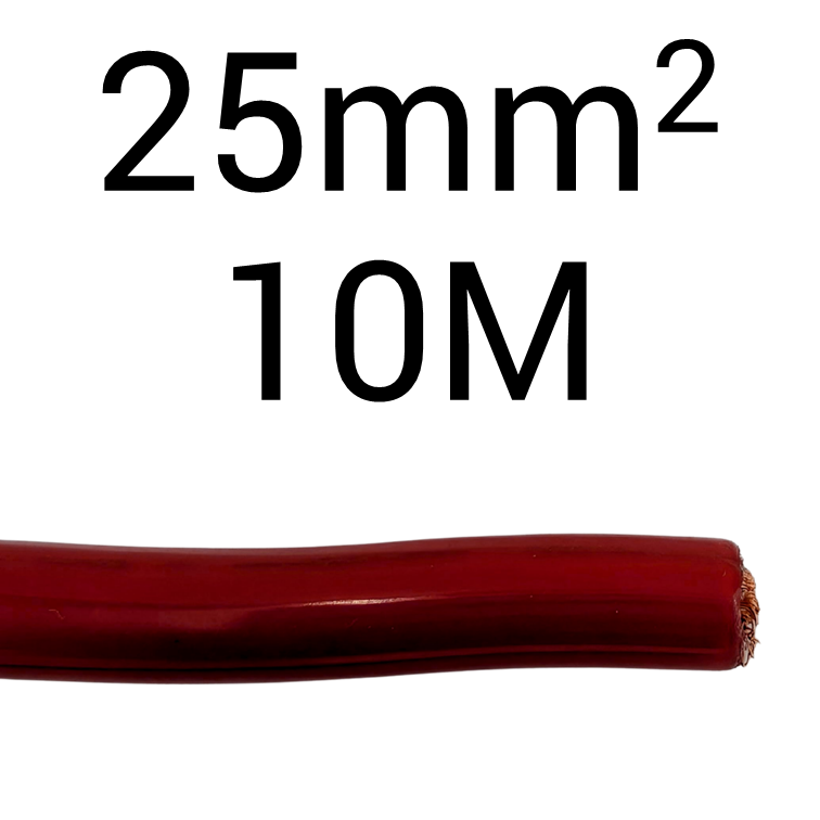 DC Flex 25mm2 Red 10M
