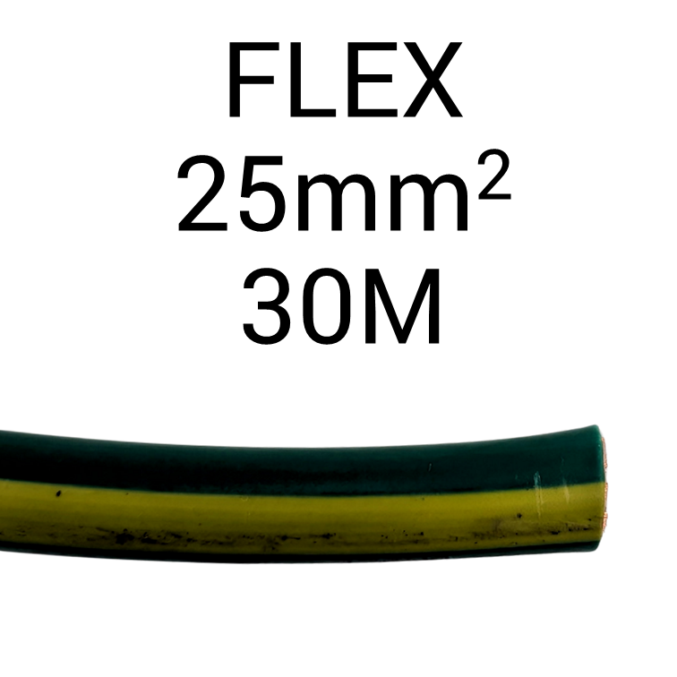 Earth Flex 25mm2 Green Yellow V90 30M