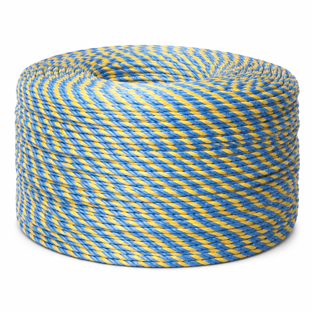 Rope Polypropylene 6mm Blue/Yellow 400M