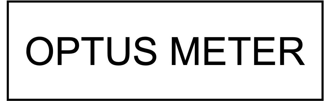 Optus Meter 80x25 White Traffolyte