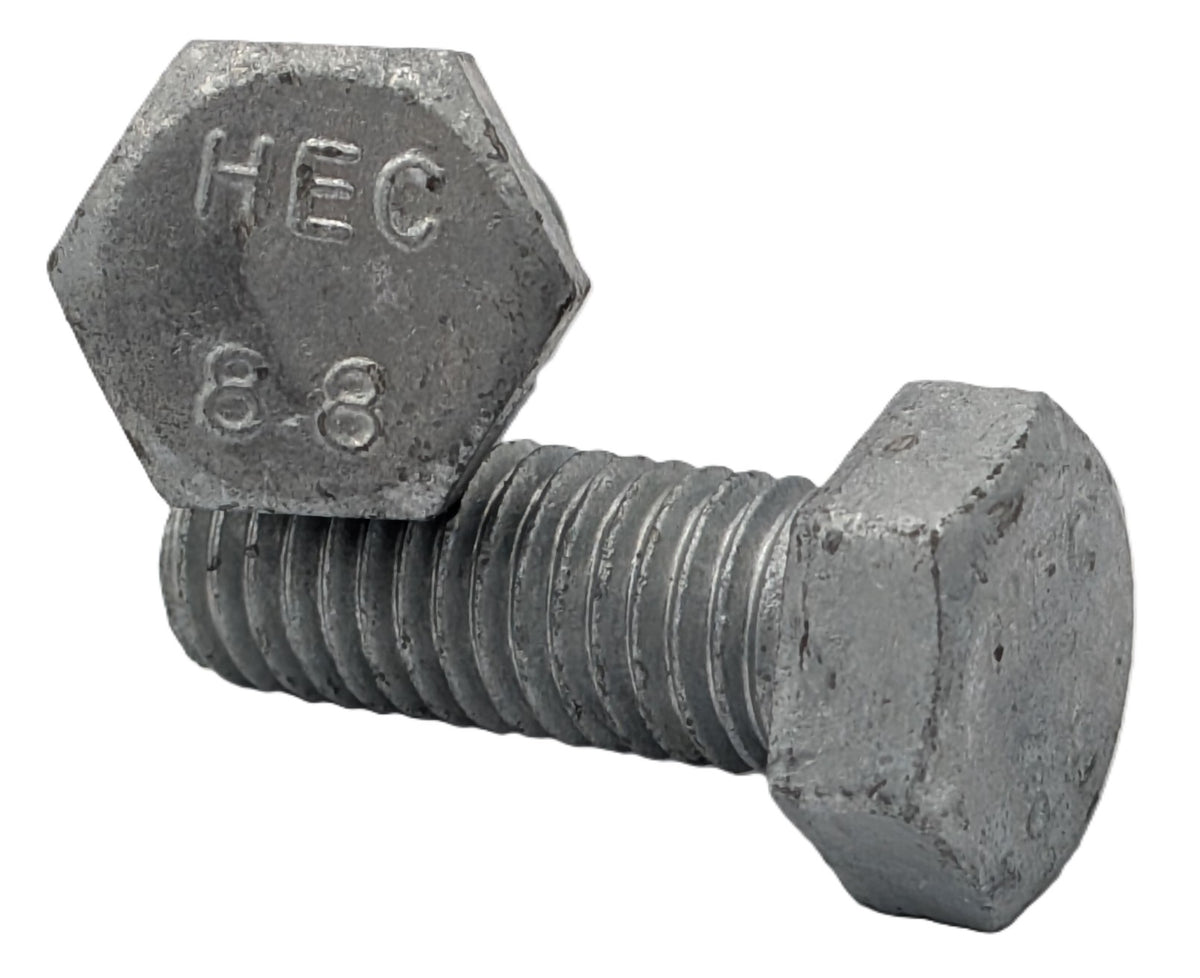 Hex Set Screw HDG M12 35mm 10PK