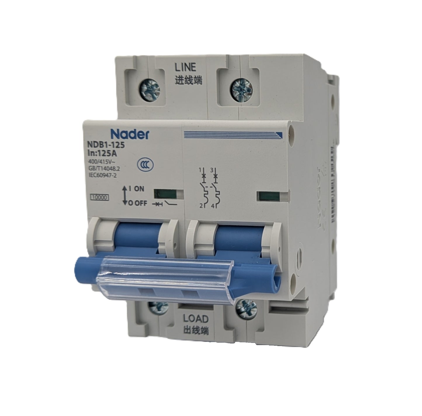 Circuit Breaker Nader NDB1-125 2 Pole 125A