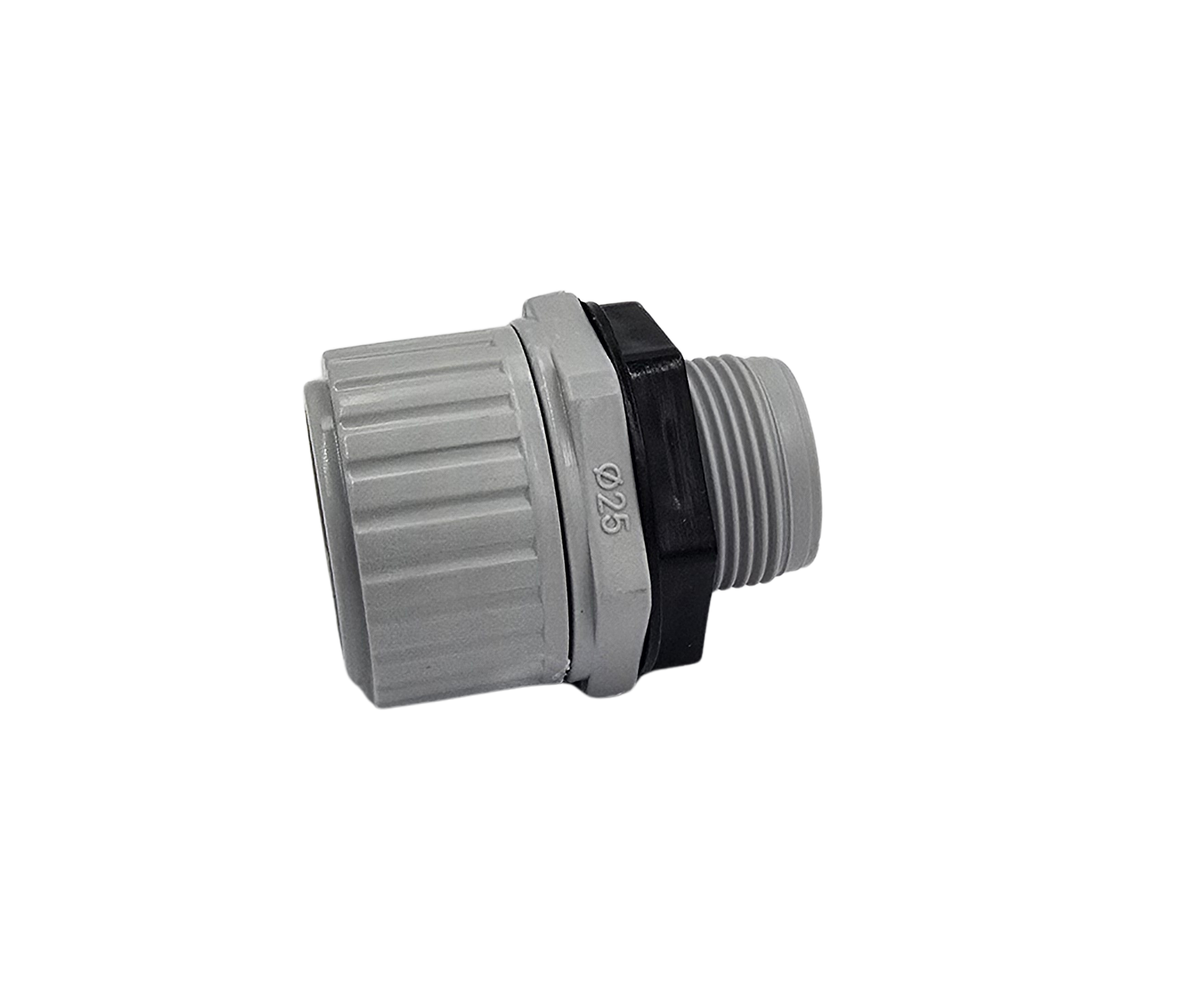 Corrugated Conduit PVC Gland & Lock Nut 25mm