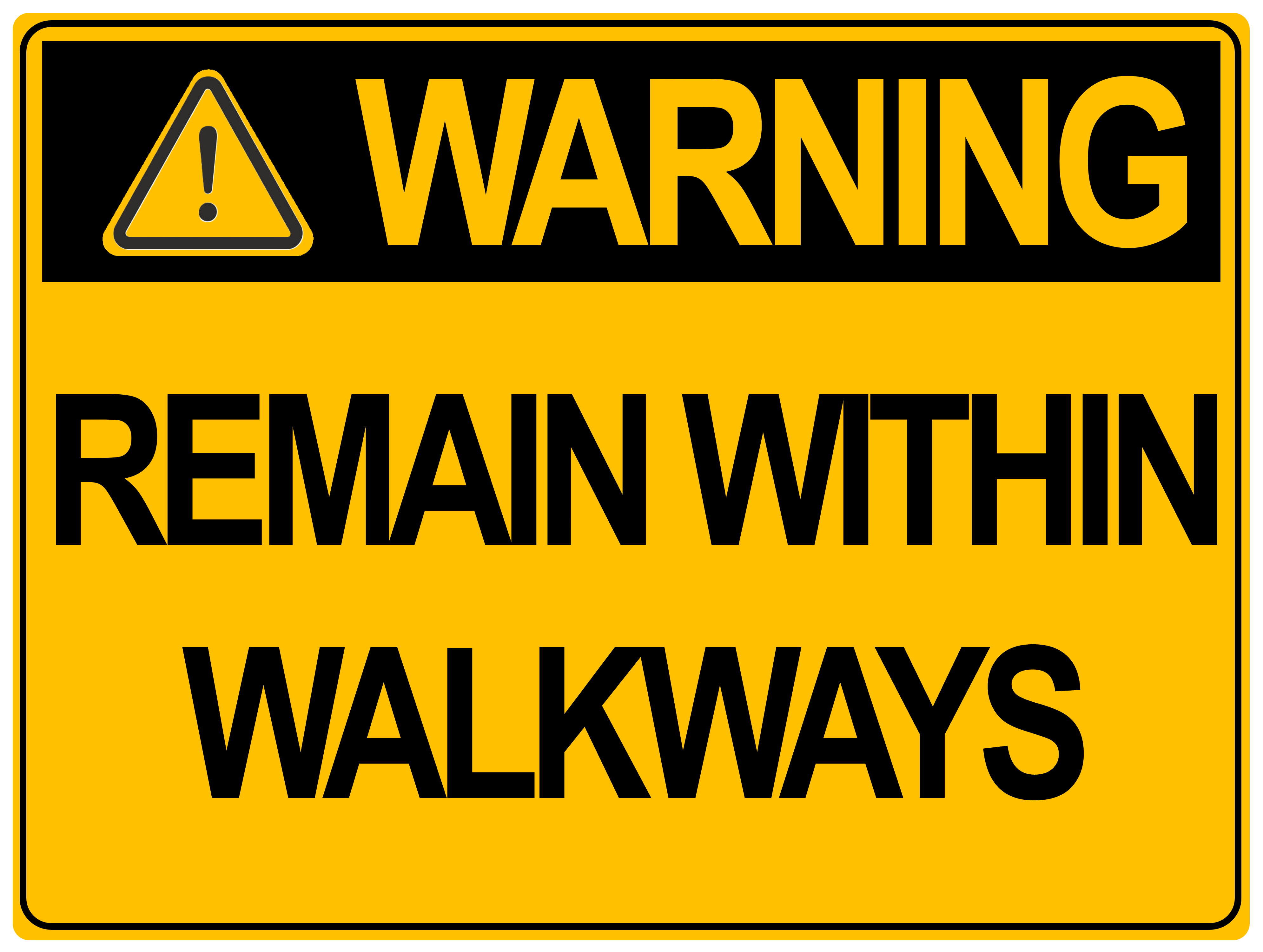 Warning Remain Within Walkways 300x225 Metal
