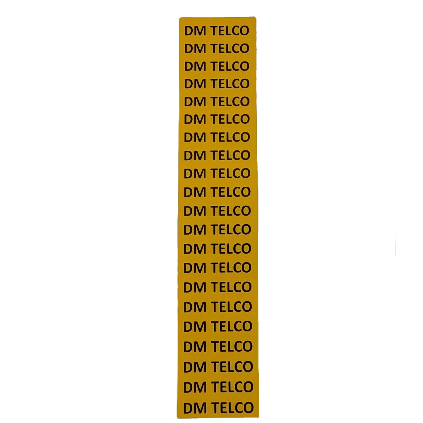 Yellow Feeder Labels 250x50 Printed (Optus Spec)