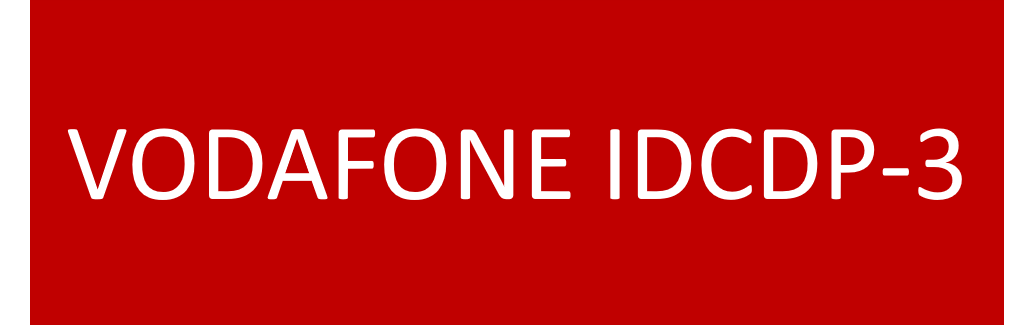 VODAFONE IDCDP-3 75x25 Traffolyte Red