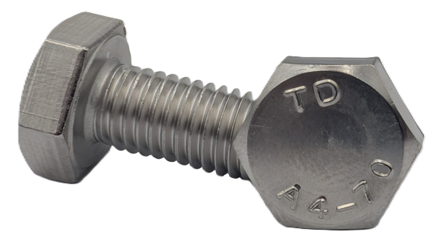 Hex Set Screw SS316 M10 20mm 10PK