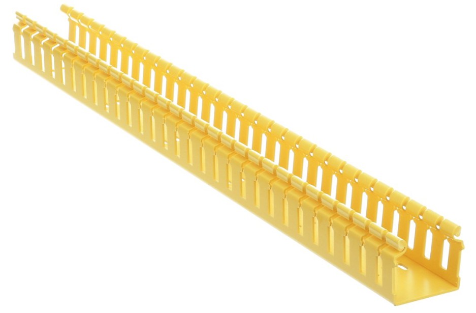 Channel Hinged Slotted Wall 50 x 50mm 1.83m FiberRunner, YL