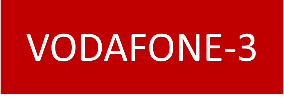 VODAFONE-3 75x25 Traffolyte Red