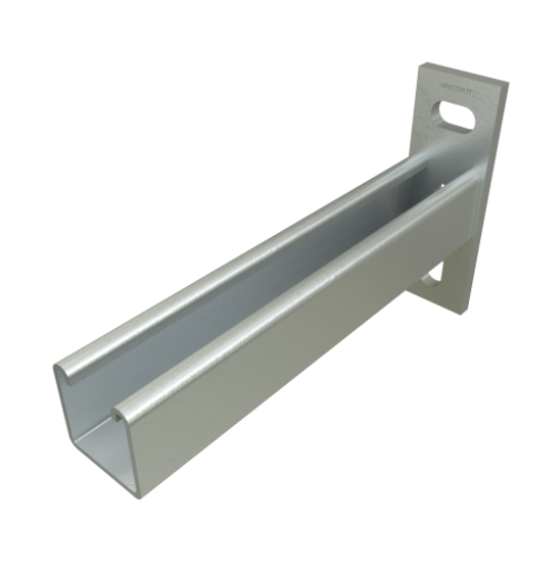 Unistrut Cantilever Bracket Flat End HDG 550L