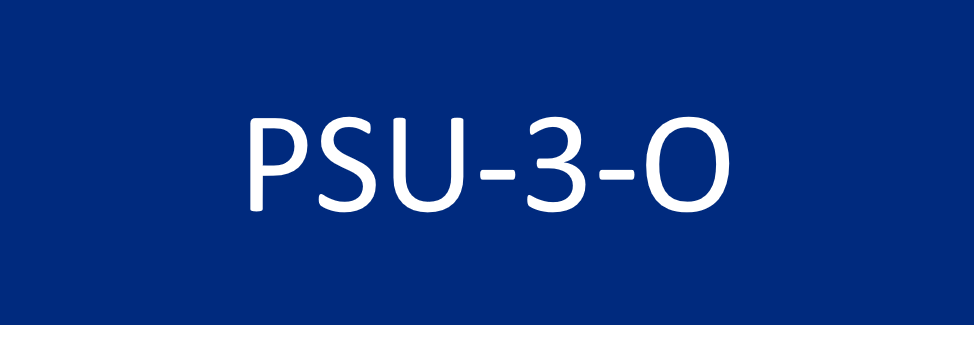 PSU-3-O 75x25 Traffolyte Blue