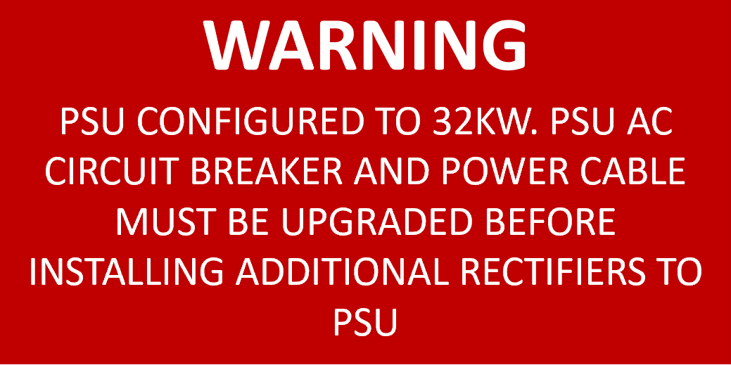 Label Traffolyte PSU AC 32kw 80x40 Traffolyte Red