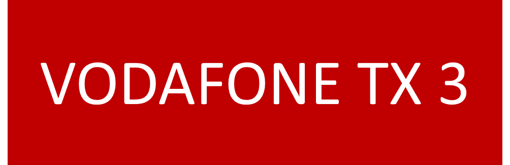 VODAFONE TX 3 75x25 Traffolyte Red