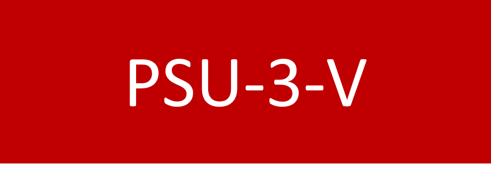 PSU-3-V 75x25 Traffolyte Red